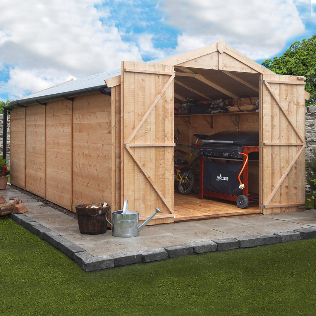 BillyOh 16 x 10 Windowless Tongue and Groove Apex Garden Shed 4000 Range